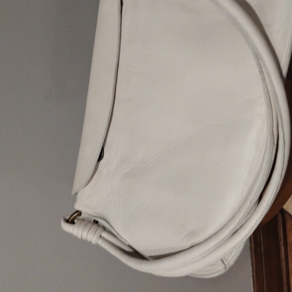 Shoulder Bag Purse -Leather - White -Made in Spain- Hispanitas - Picture 12 of 17